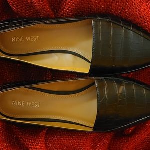 Nine West black flats